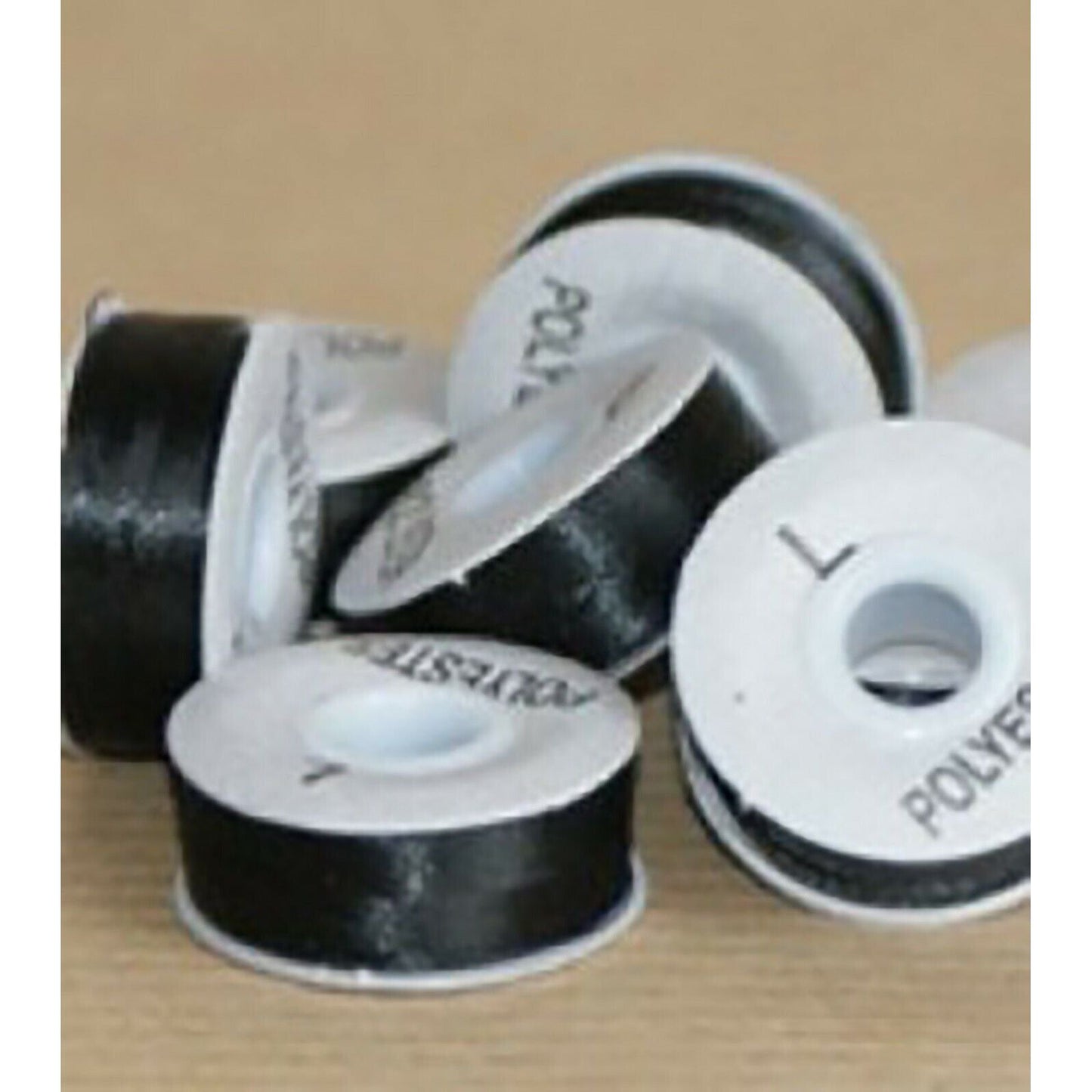 Pre-wound Bobbins - Embroidery Machines Size L Brother, Janome - Black or White