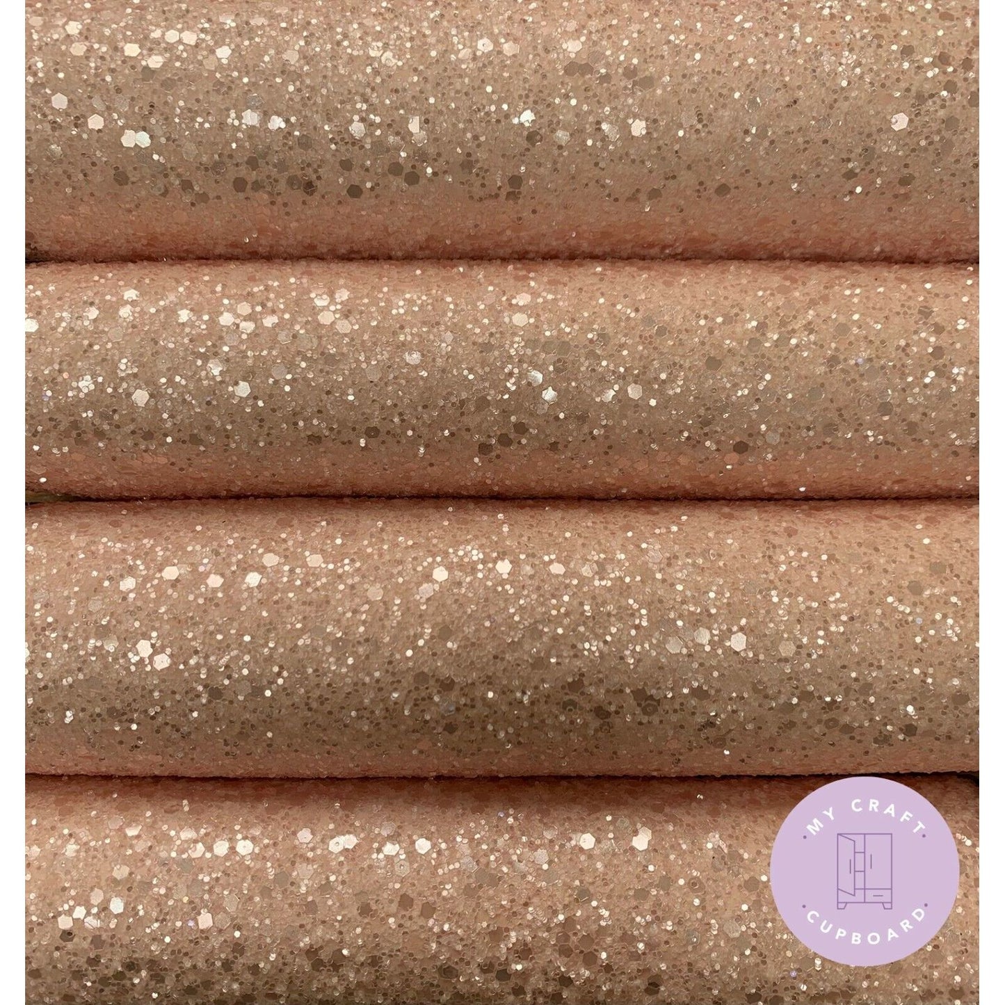 Pastel Chunky Glitter Sparkly Fabric A4 Sheets 12 Colours Hair Bows & Crafts