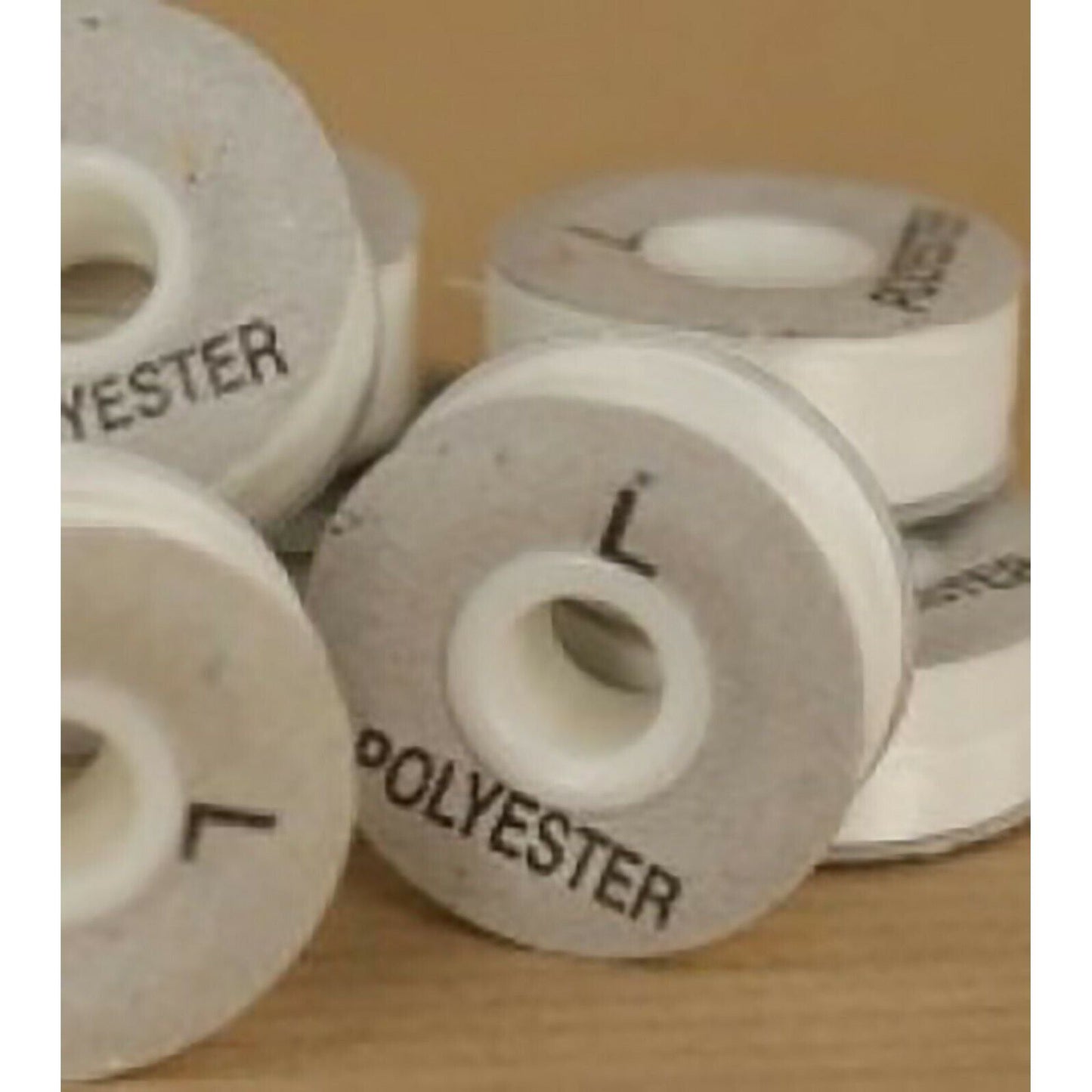 Pre-wound Bobbins - Embroidery Machines Size L Brother, Janome - Black or White