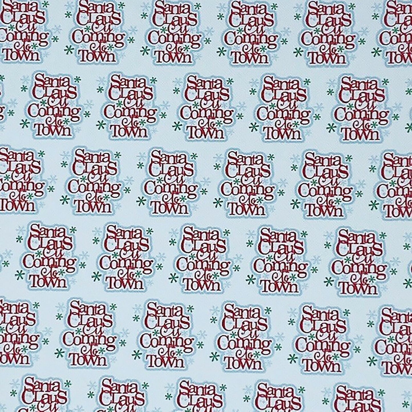 Christmas Selection - Patterned Leatherette Fabric A4 - Hair Bows and Crafts
