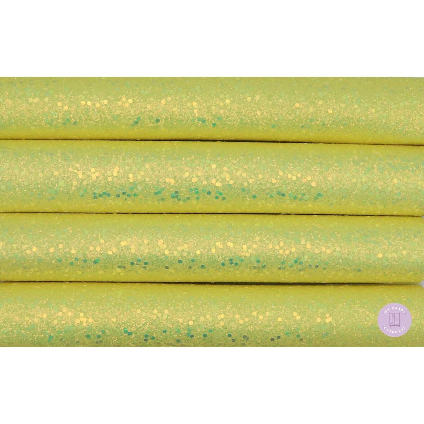 Chunky Glitter Fabric A4 Sheets Hair Bow Making Crafts - The Princess Collection
