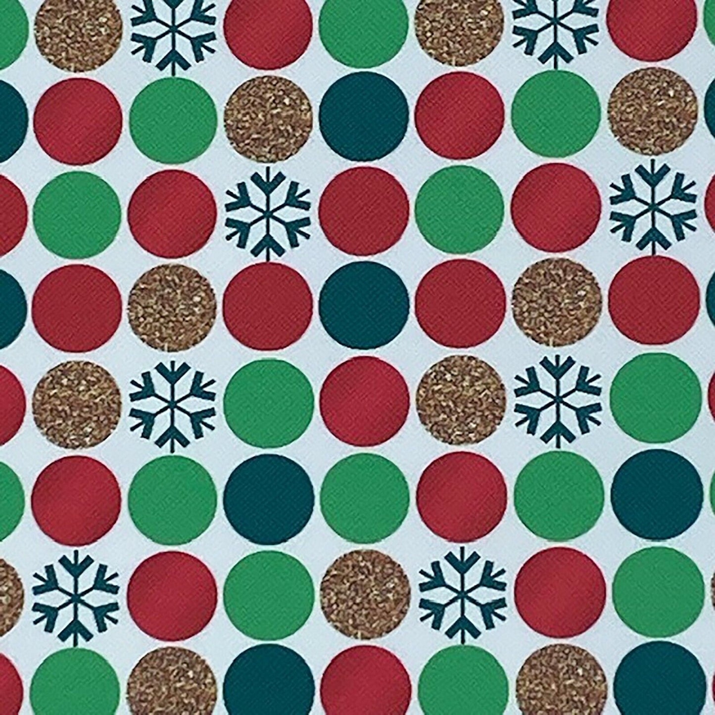 Christmas Selection - Patterned Leatherette Fabric A4 - Hair Bows and Crafts