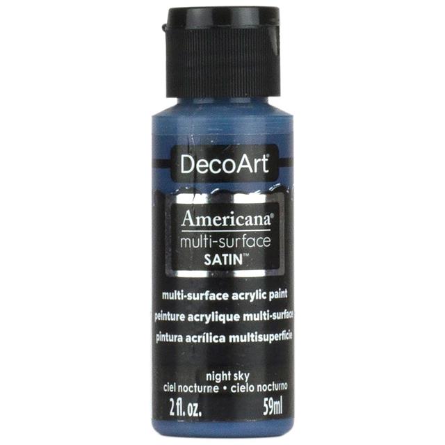 DecoArt Americana Multi-Surface Satin Acrylic Paint Durable Finish 2oz 59ml size