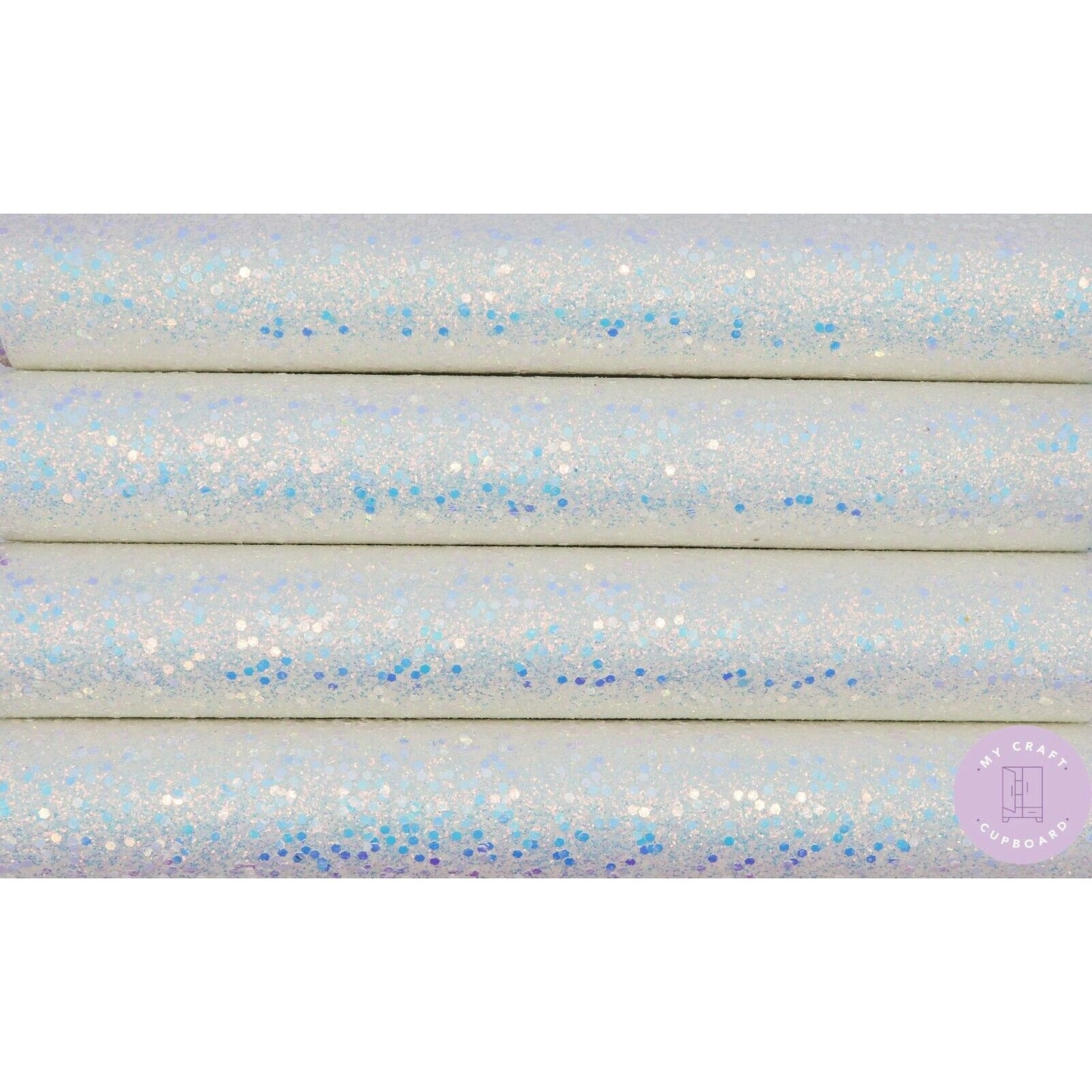 Chunky Glitter Fabric A4 Sheets Hair Bow Making Crafts - The Princess Collection