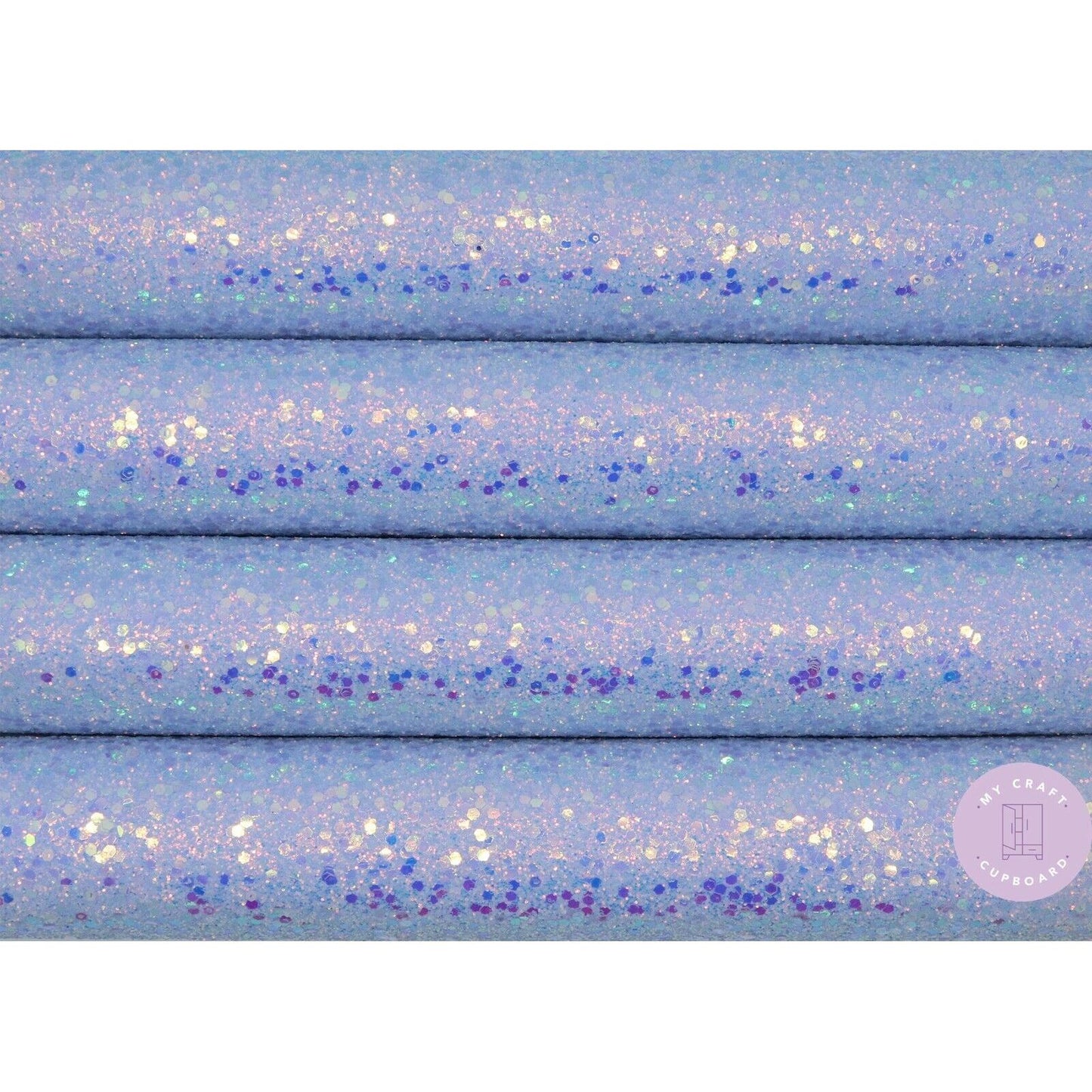 Chunky Glitter Fabric A4 Sheets Hair Bow Making Crafts - The Princess Collection