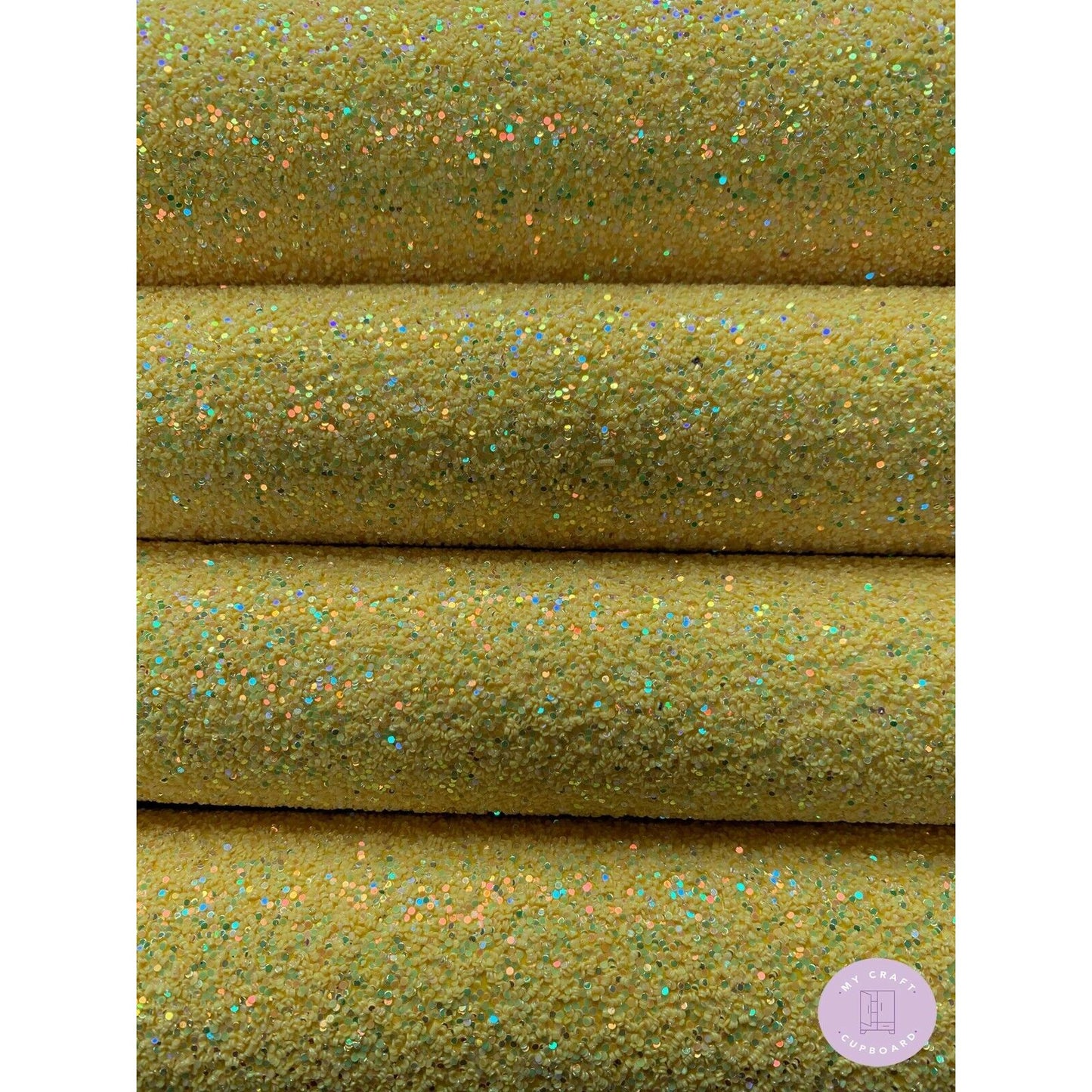 Chunky Glitter Fabric Sheets Electric Brights Colours A4 Sheet Bow Making Craft