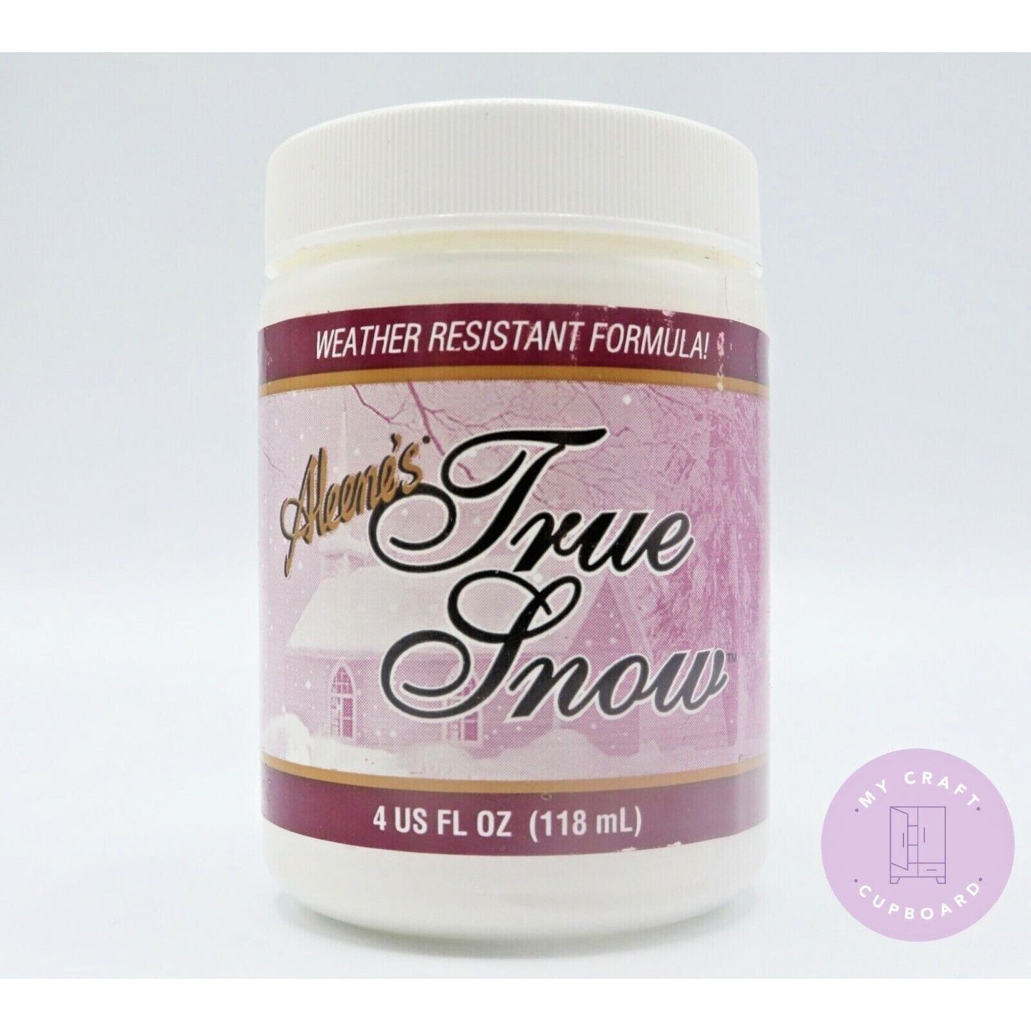 Aleene's True Snow Paint/Paste With Shimmer - Winter Crafts and Projects 4oz