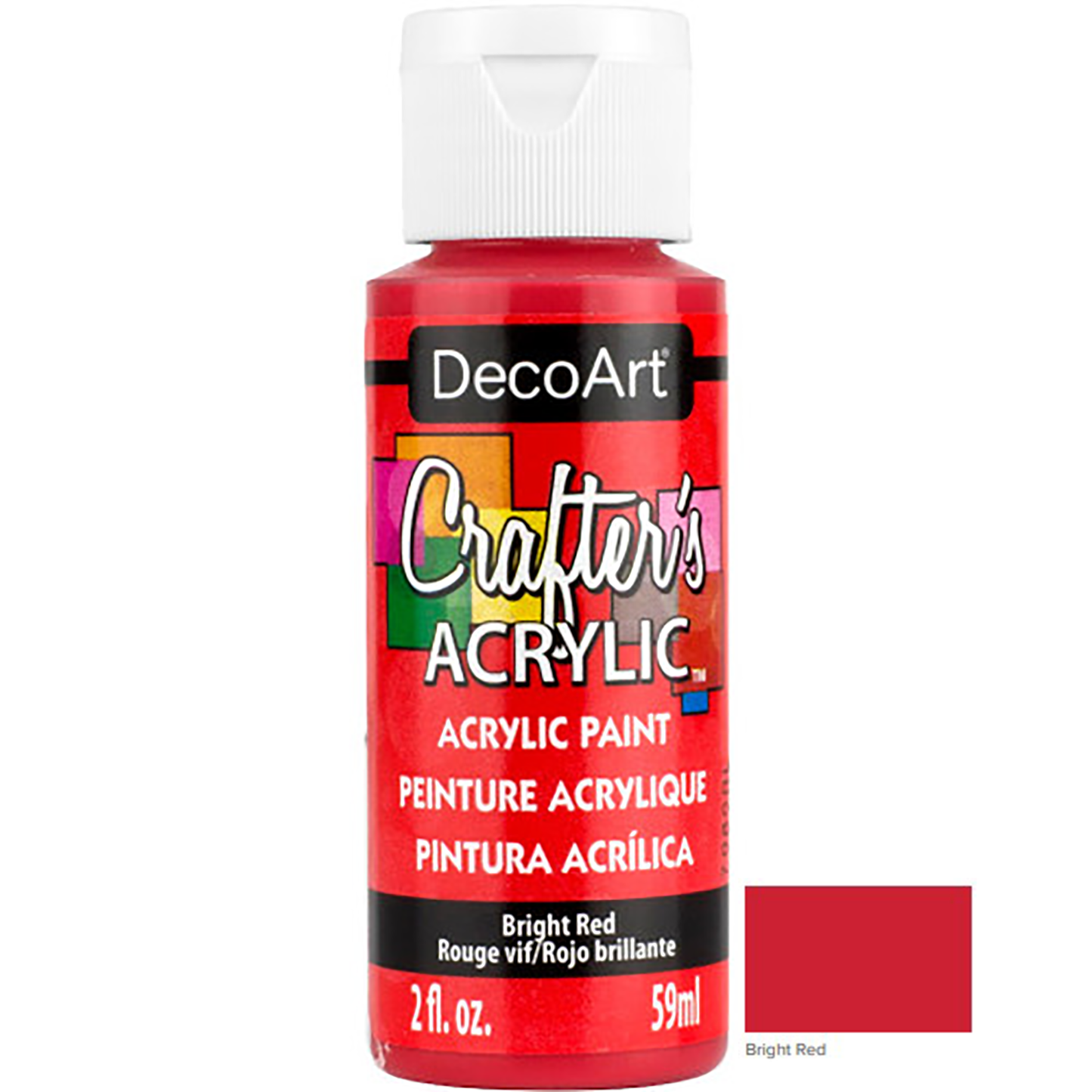 Bright Red 2oz Crafters Acrylic DCA22