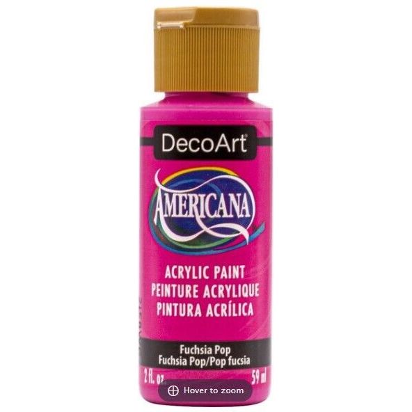 DecoArt Americana Acrylic Paints 59ml 2oz Bottles Colours F to P