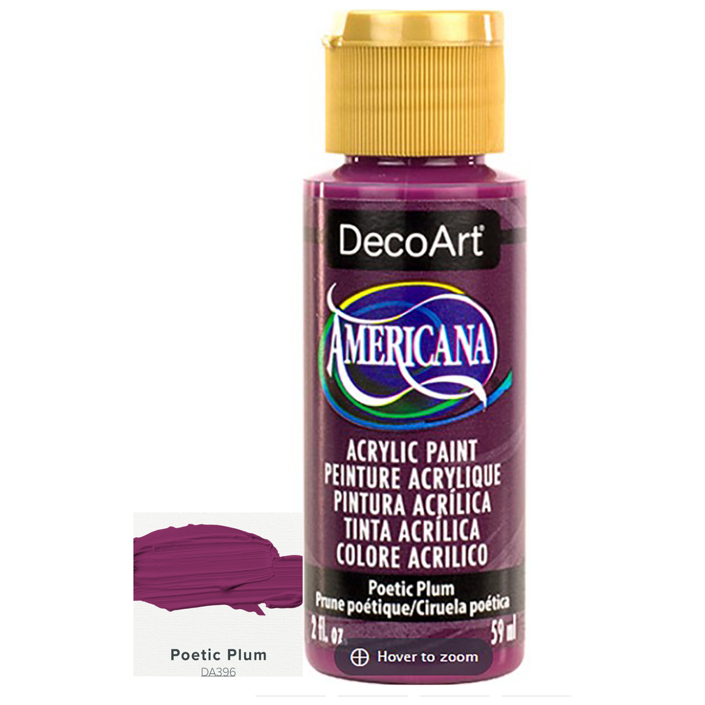 DecoArt Americana Acrylic Paints 59ml 2oz Bottles Colours F to P