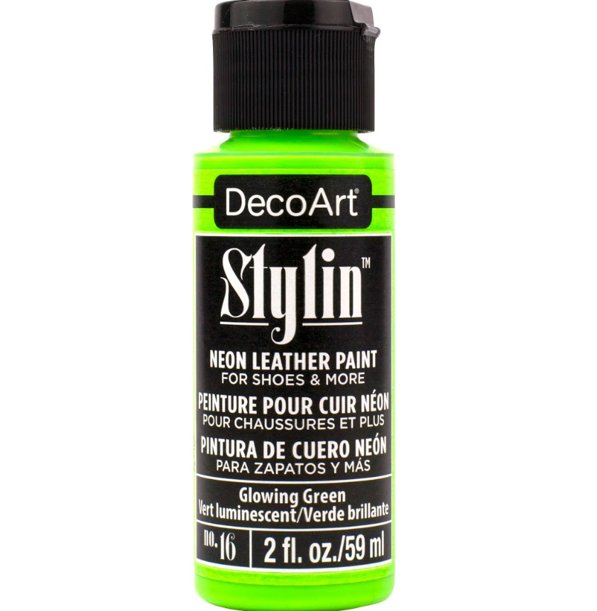DecoArt Stylin' Fashion Paint - 20 colours for leather canvas Satin Finish Paint