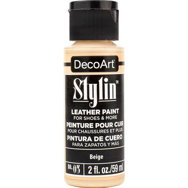 DecoArt Stylin' Fashion Paint - 20 colours for leather canvas Satin Finish Paint