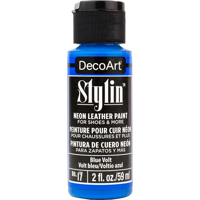 DecoArt Stylin' Fashion Paint - 20 colours for leather canvas Satin Finish Paint