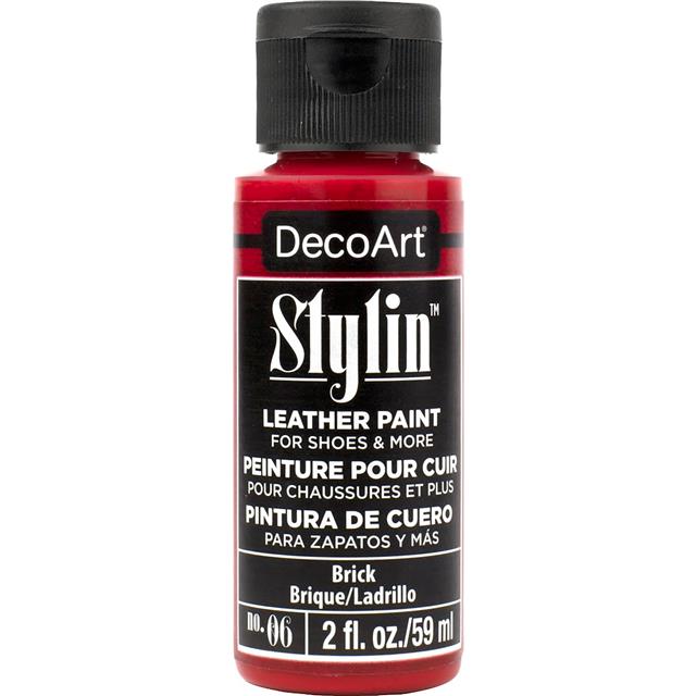 DecoArt Stylin' Fashion Paint - 20 colours for leather canvas Satin Finish Paint