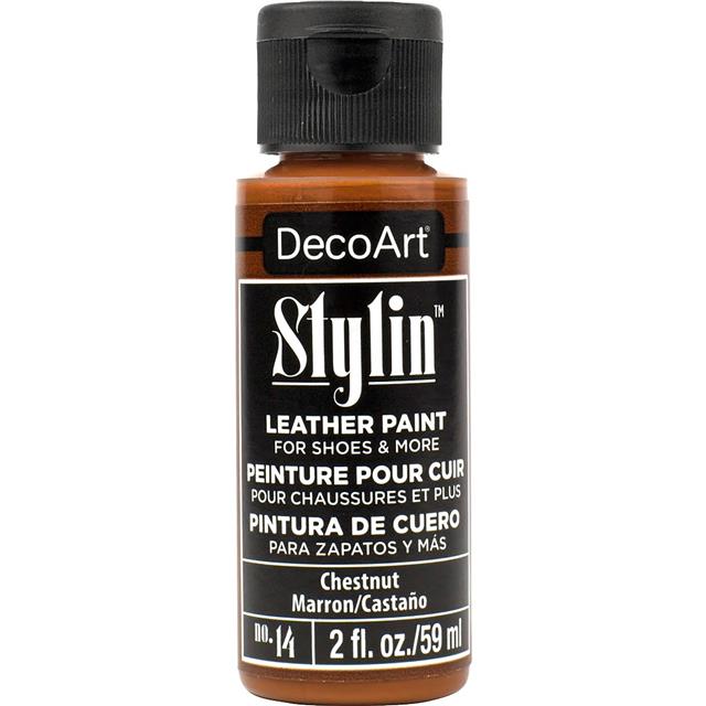 DecoArt Stylin' Fashion Paint - 20 colours for leather canvas Satin Finish Paint