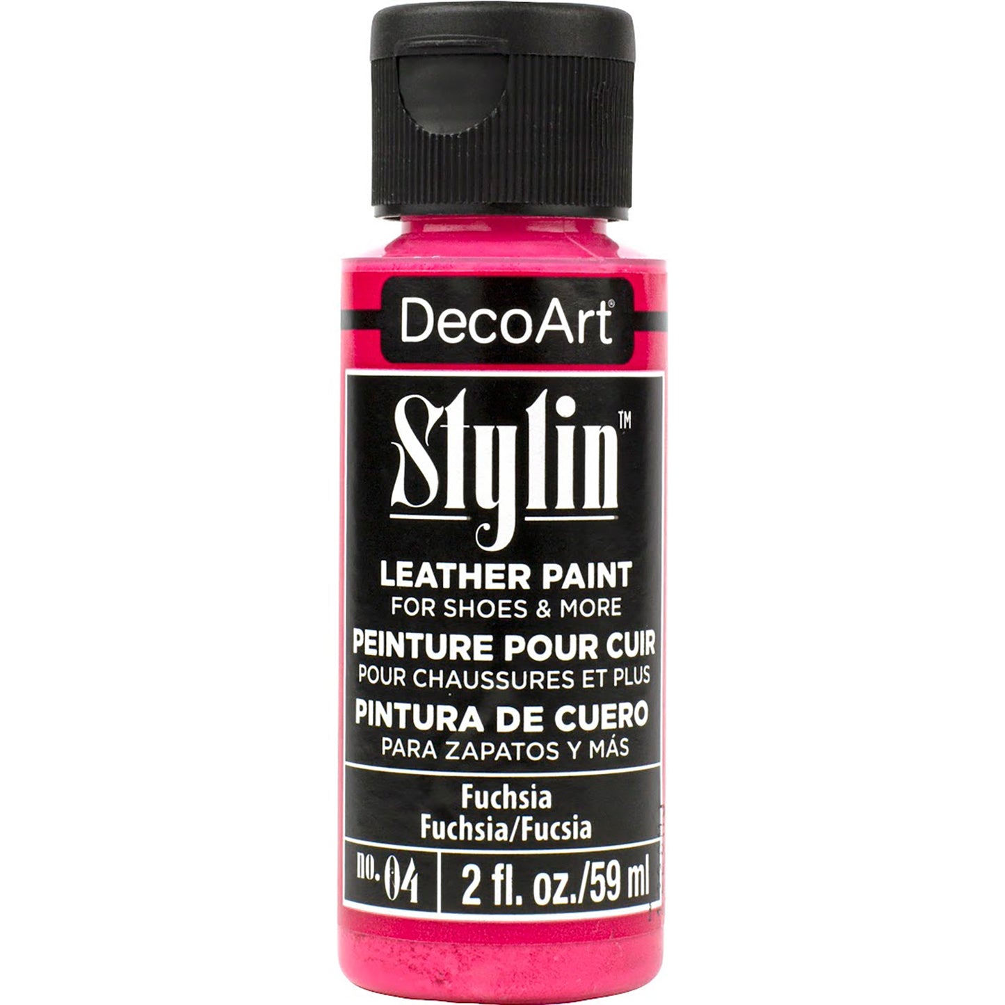 DecoArt Stylin' Fashion Paint - 20 colours for leather canvas Satin Finish Paint