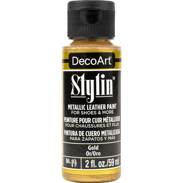 DecoArt Stylin' Fashion Paint - 20 colours for leather canvas Satin Finish Paint
