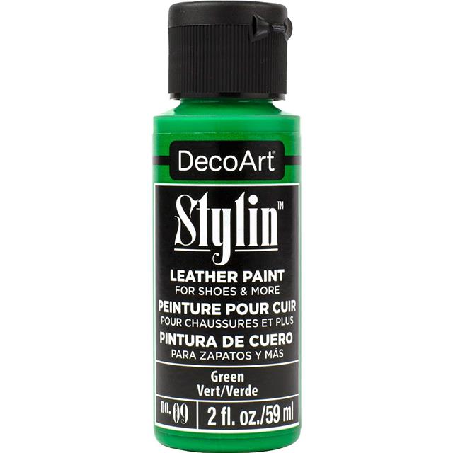 DecoArt Stylin' Fashion Paint - 20 colours for leather canvas Satin Finish Paint