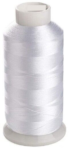 Marathon Embroidery Machine Bobbin Fill Under Thread  WHITE 1000m Reel