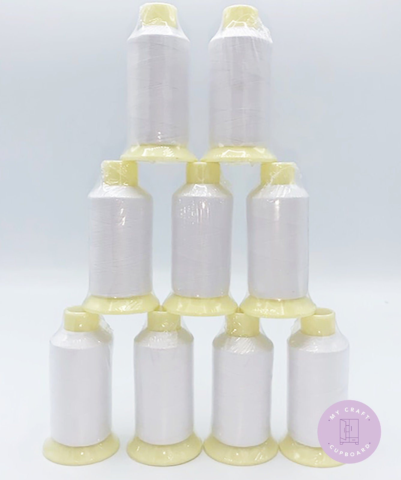 Marathon Embroidery Machine Bobbin Fill Under Thread  WHITE 1000m Reel