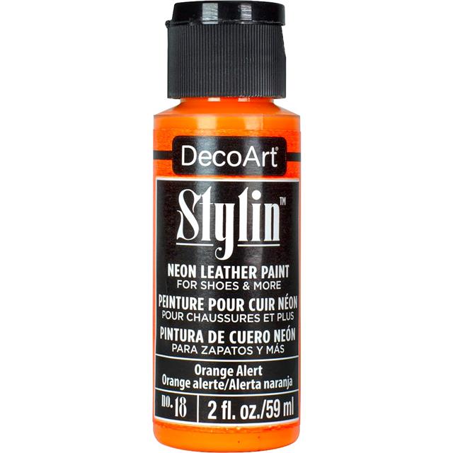 DecoArt Stylin' Fashion Paint - 20 colours for leather canvas Satin Finish Paint