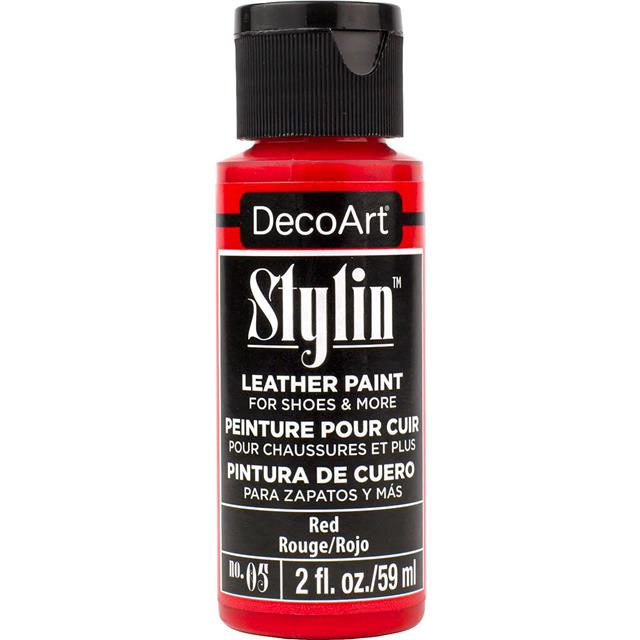DecoArt Stylin' Fashion Paint - 20 colours for leather canvas Satin Finish Paint