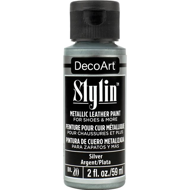 DecoArt Stylin' Fashion Paint - 20 colours for leather canvas Satin Finish Paint