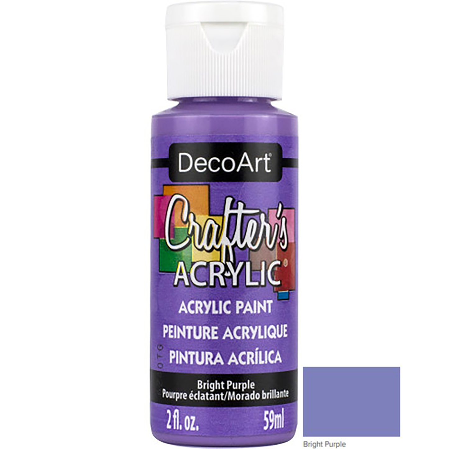Bright Purple 2oz Crafters Acrylic DCA110
