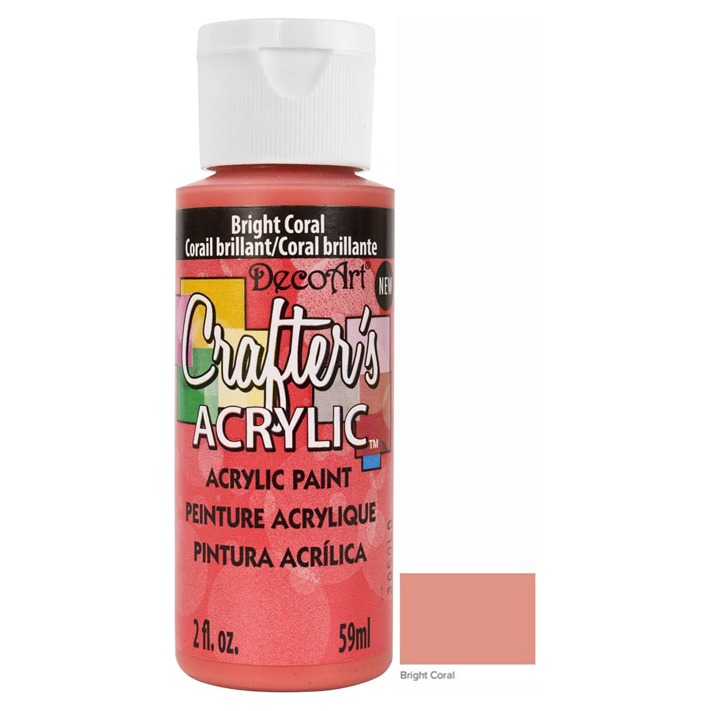 Bright Coral DCA137 2oz Crafters Acrylic