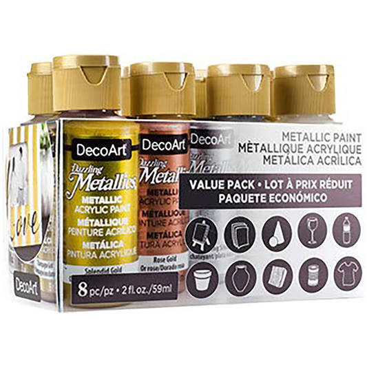 8 Colours of Popular 2oz Dazzling Metallics DASK424