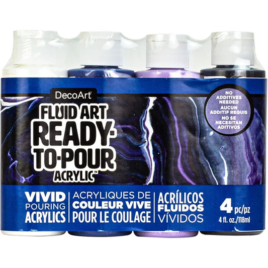 Decoart FluidArt Ready to Pour Acrylic Paint 8oz - Navy