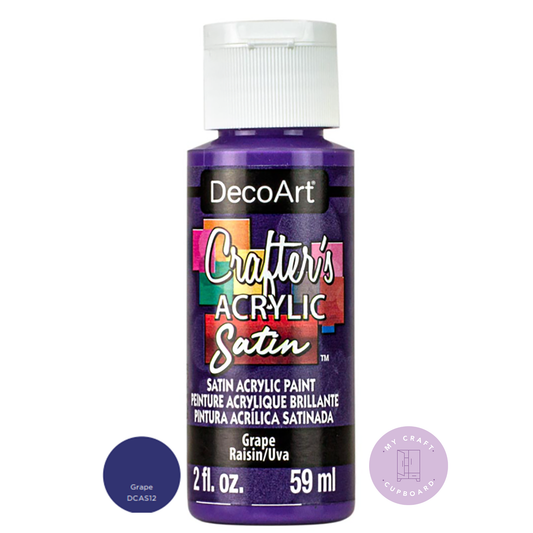Grape Satin 2oz DCAS12 Crafters Acrylic