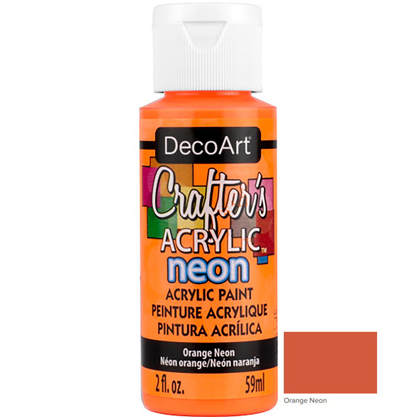 Neon Orange DCA130 2oz Crafters Acrylic