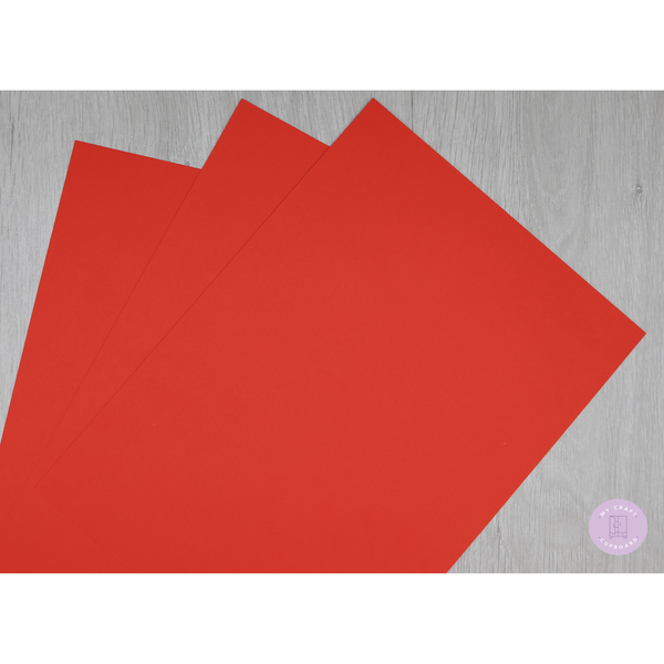 Coloured Card 160gsm Robin Red – mycraftcupboard.co.uk